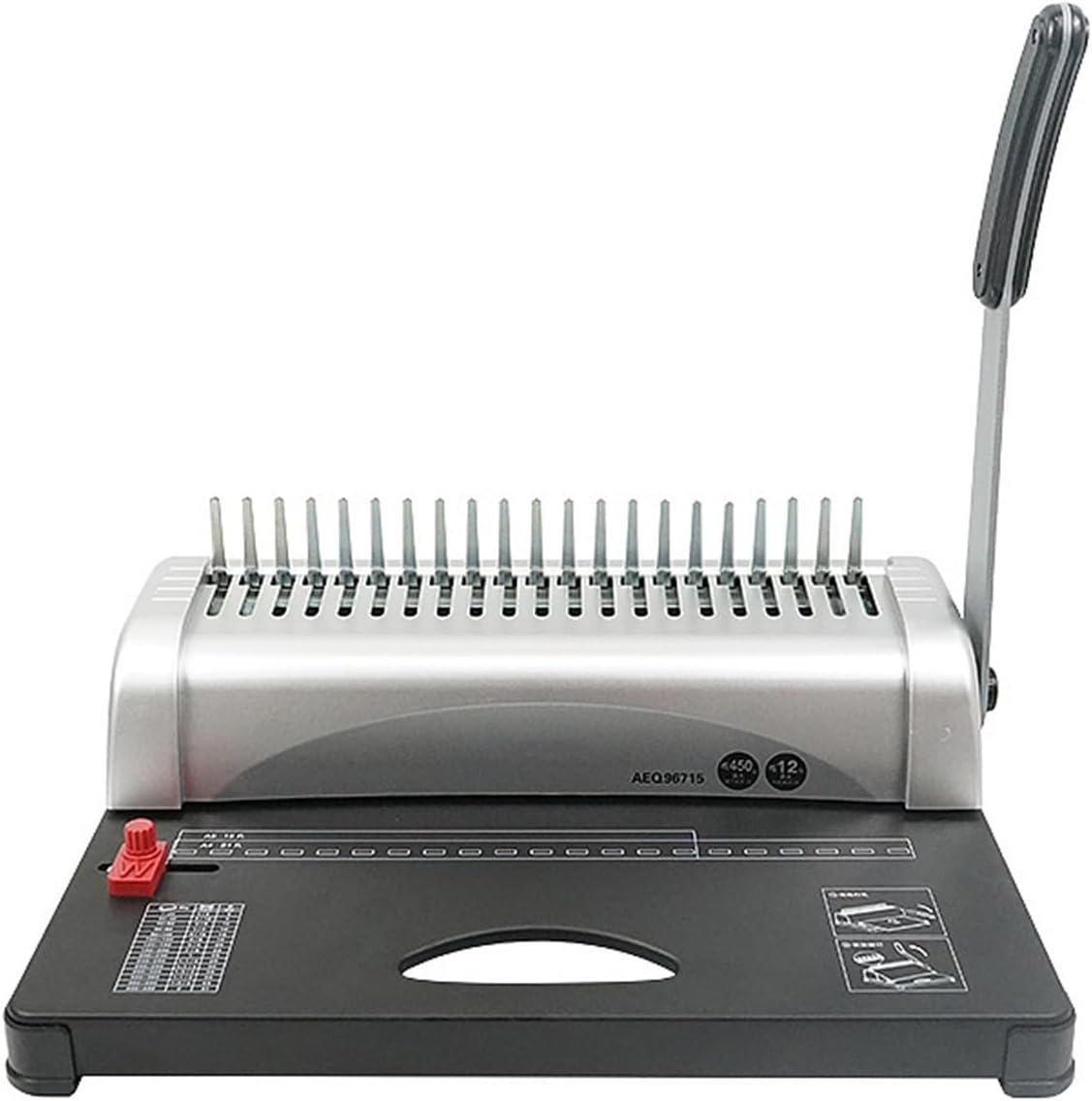 Binding Machines, A4 Paper Binding Machine Puncher Binder 21 Holes Binding Machine 12 Sheets Punching 450 Sheets Binding Office Home Tools A5 A6 7