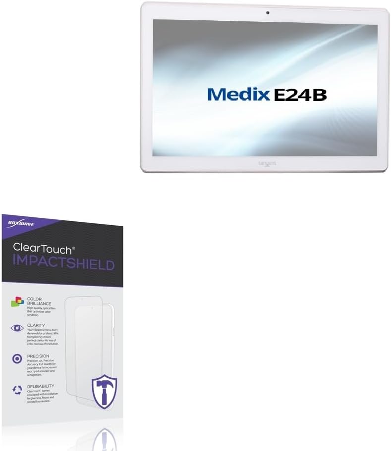 BoxWave Screen Protector Compatible With Tangent E24B - ClearTouch ImpactShield (2-Pack), Impenetrable Screen Protector Flexible Film
