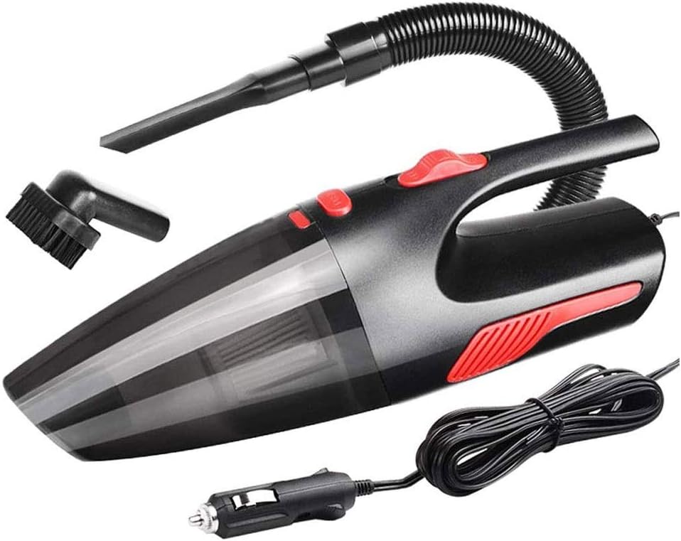 QERMXYRI Handheld Vacuum Cordless, Car Cordless Vacuum Cleaner with High Power Suction, for Dry Pet Hair Home Travel Cleaning ﻿