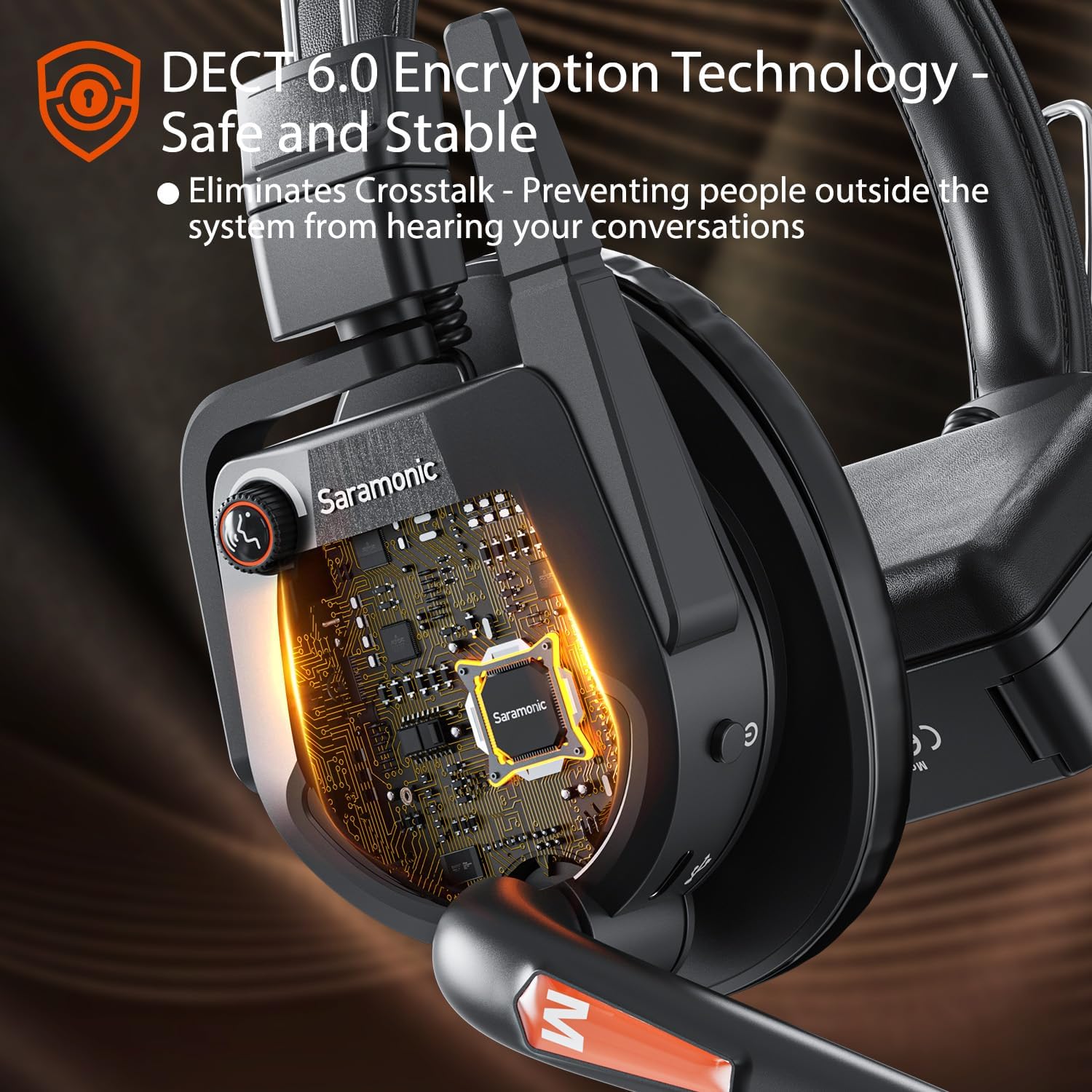 Saramonic WiTalk9-5S 5-Person 1.9GHz Full-Duplex Wireless Intercom System with 500m Range, expandable to 30 Users, 10 Batteries, 10-Bay Charger & Case