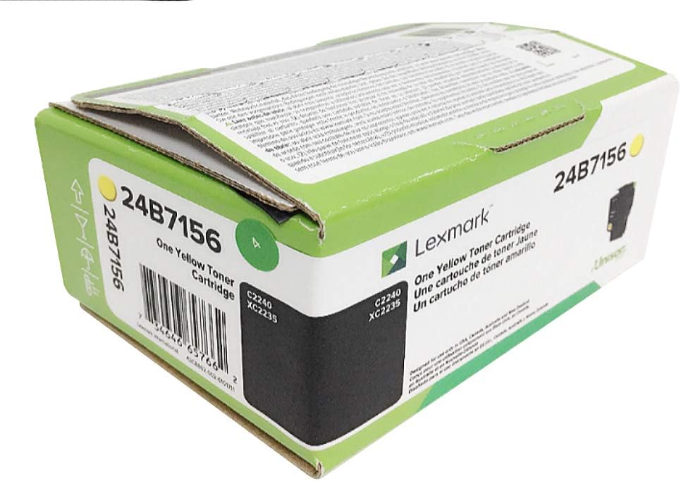 Lexmark 24B7156 C2240 XC2235 Toner Cartridge (Yellow) in Retail Packaging