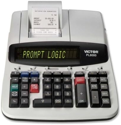 VCTPL8000 - PL8000 One-Color Prompt Logic Printing Calculator