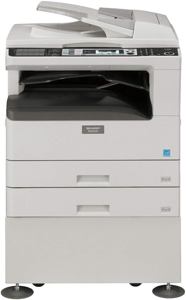 Sharp MX-M232D Monochrome Multifunction Copier - A3, A4, Print, Color Scan, Network Print/Scan, Duplex, 2 Trays, Cabinet (Renewed)