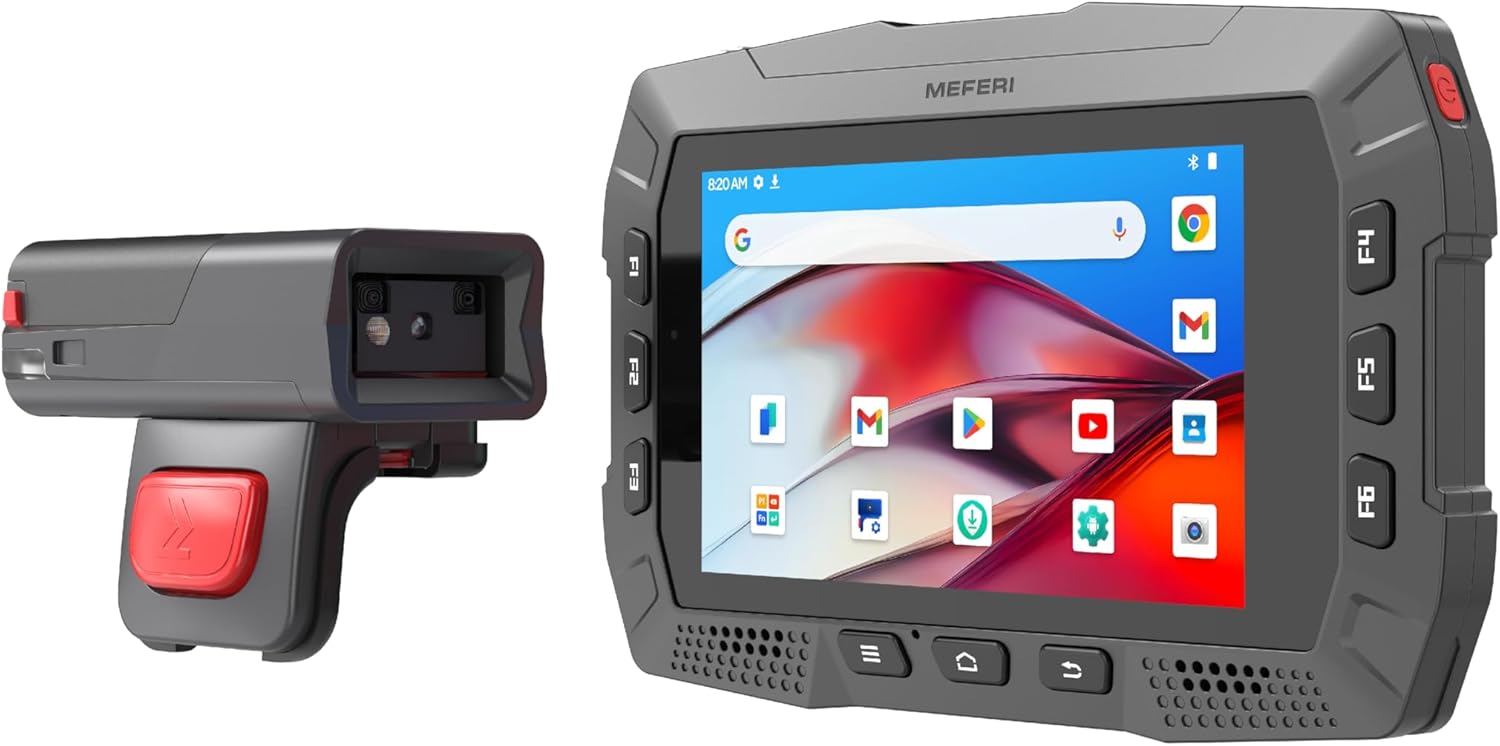 MEFERI ME10 Wearable Computer with MS300R Ring Scanner, Android 13 WiFi-6E Only, Qualcomm CPU, Data Collection Terminal IP65, Hand-Free, NFC, Touch Panel, 4