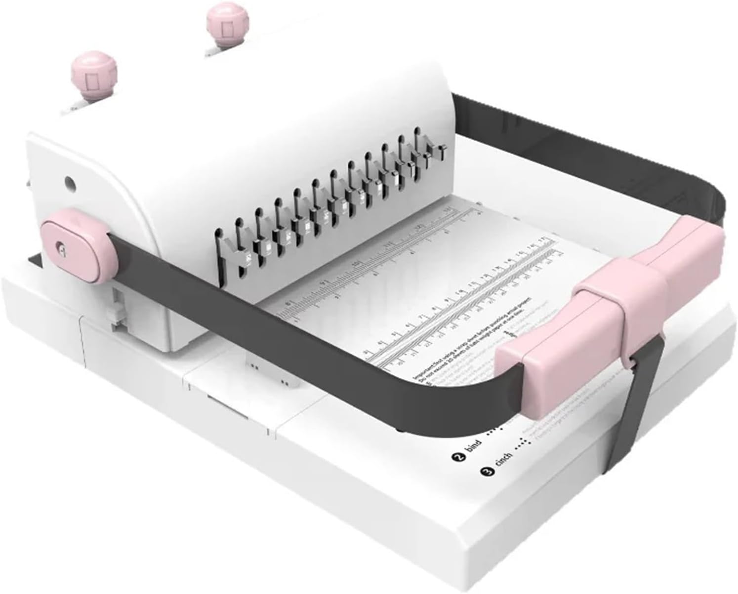 Binding Machine, Manual Comb Binding Machine for Children and Offices 12-Hole Knife Blade Perforating Machine DIY Note Book