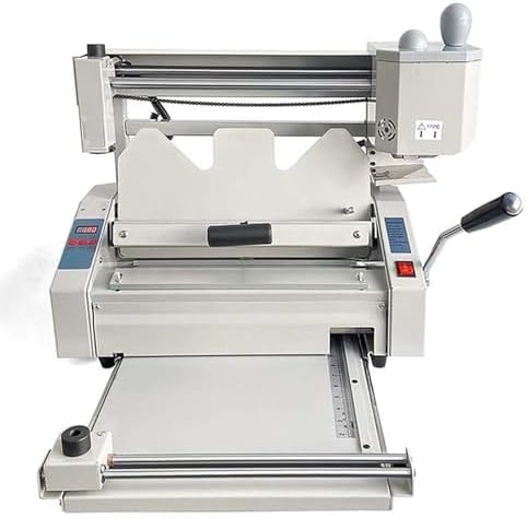 DFEDHF Wireless hot melt Glue Paper Binding Machine with milling Spine Grinder for DIY Books, Photo Albums, notebooks