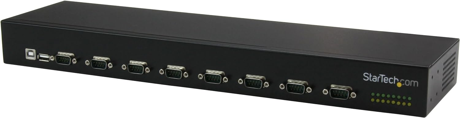 StarTech.com USB to Serial Hub - 8 Port - COM Port Retention - Rack Mount and Daisy Chainable - FTDI USB to RS232 Hub , TAA (ICUSB23208FD)