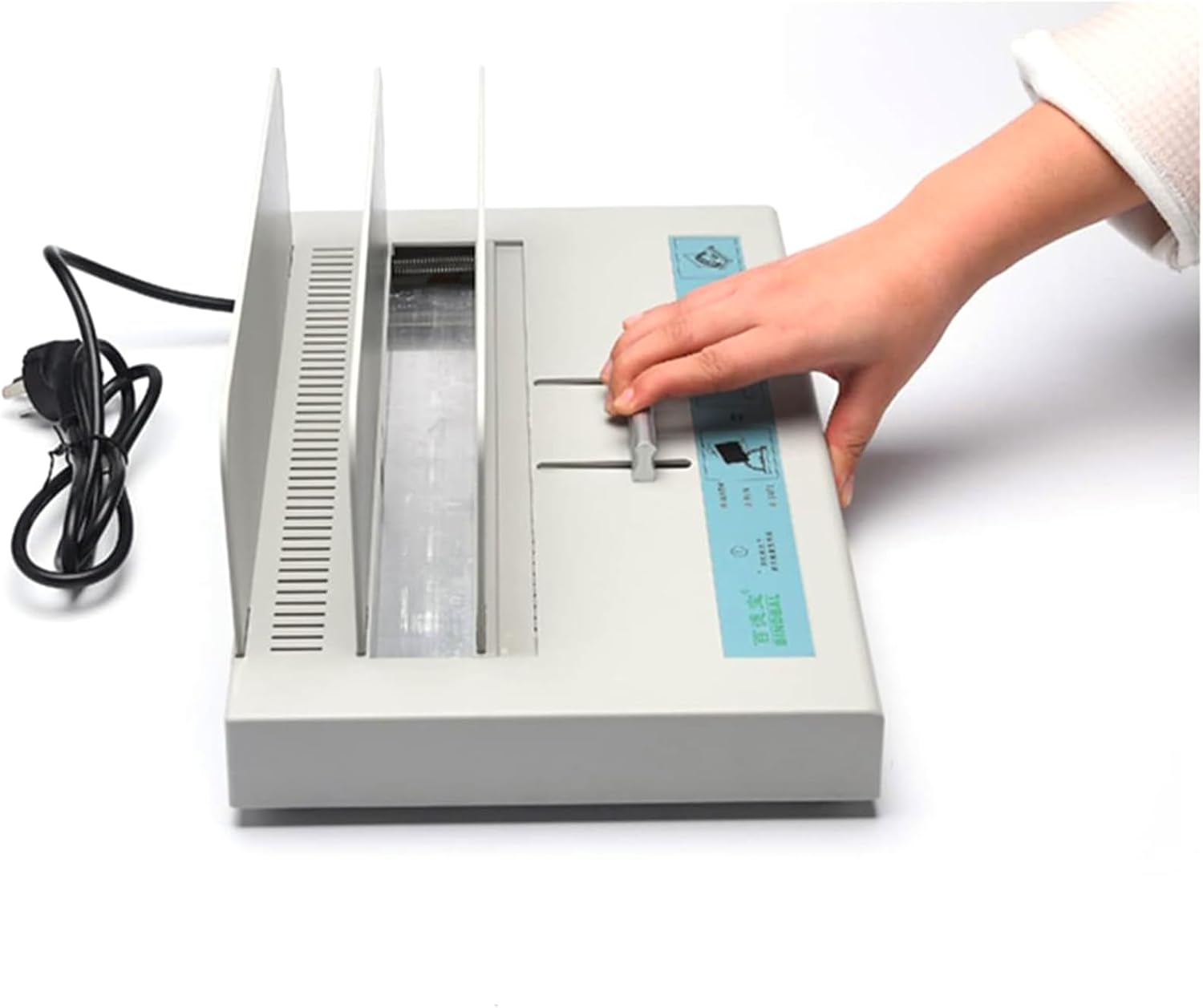 Thermal Binding Machine, Large Heavy Duty Metal Stapler, Hot Melt Glue Universal Thermal Binding Machine, A4 Paper Binding Machine Electric Desktop Sheet Binder 50mm for Document Invoice Folder