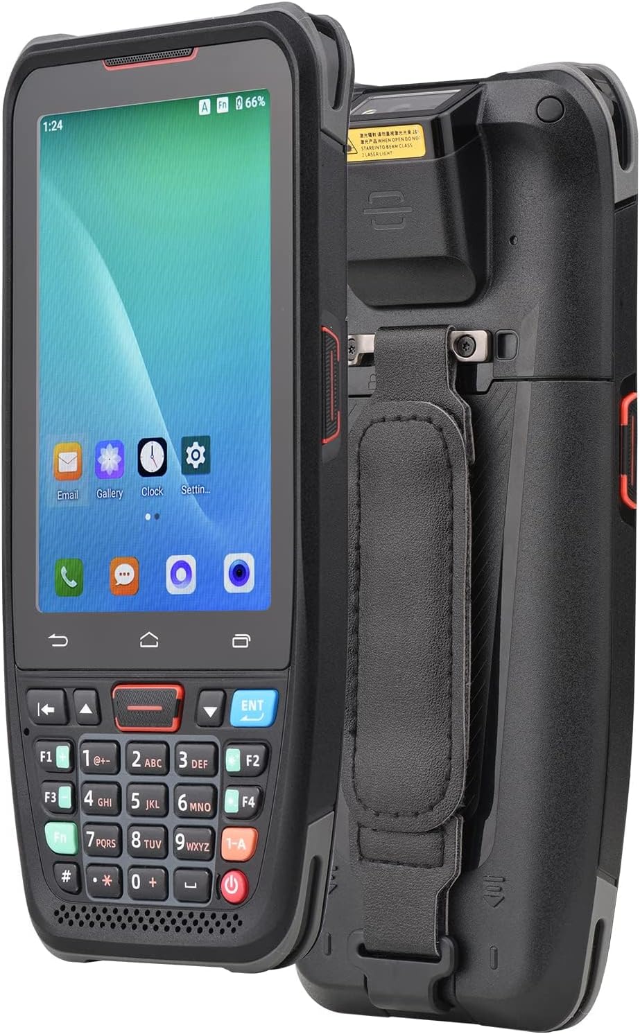 BISOFICE Handheld POS Android 10.0 PDA Terminal 1D/2D/QR Barcode Scanner Support 2/3/4G WiFi BT Communication with 4.0 Inch Touchscreen for Supermarket Restaurant Warehouse Retail Inventory Logistics