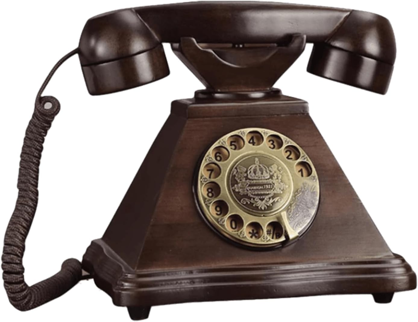 UIYOHSADG Retro Landline Telephone, Vintage Corded Phone, Old Fashioned Classic Rotary Phones, Antique Home Phone for Home Office Hotel Decor Gift