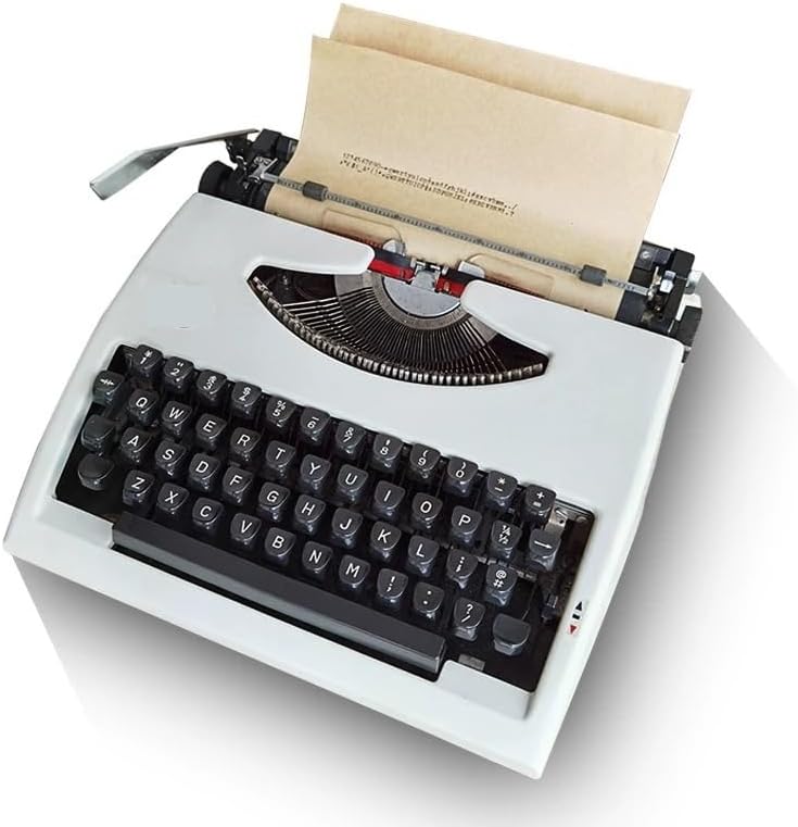 ZHZHZ Typewriter Traditional Portable Manual Typewriters Classic Word Processor Retro Style Writing Machine Suitable for Letter Writing and Creative Writing