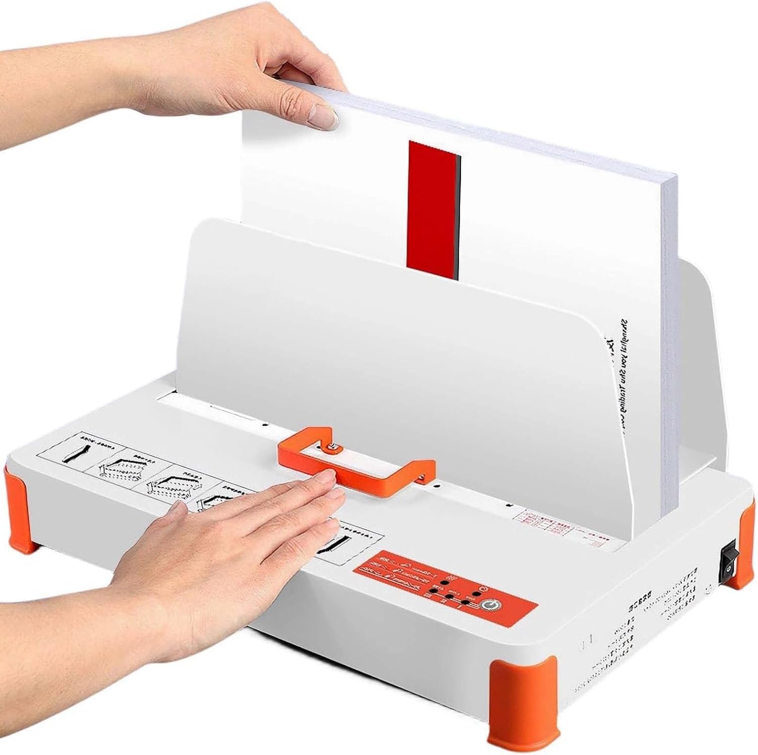 Hot Glue Binding Machine, Electric Hot Melt Thermal Binding Machine, A5, A4, A3 (Short Edge), 1-50MM Binding Thickness, Suitable for Offices and Schools