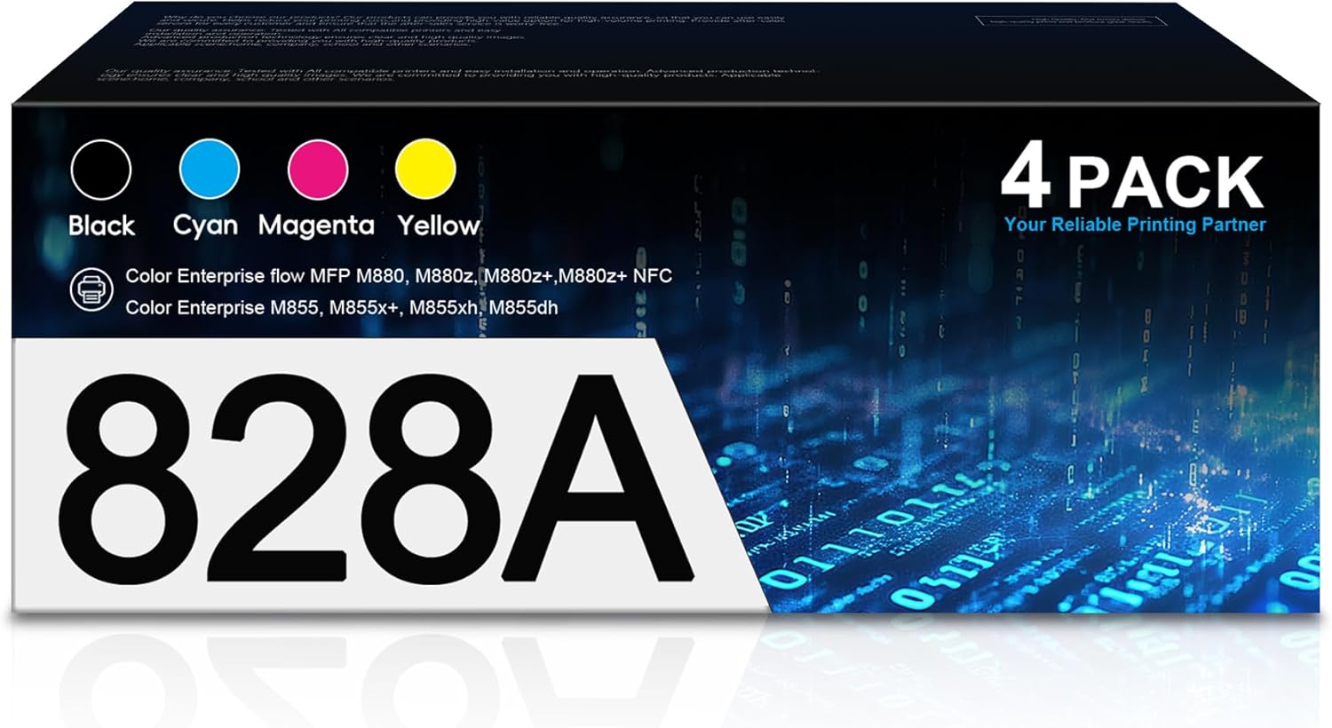 828A Image-Drum Unit CF358A CF359A CF364A CF365A |Replacement for HP 828A Works Color Enterprise Flow MFP M880z M880z+ M855x+ M855xh M855dh M880 M855 Printers | Black Cyan Magenta Yellow