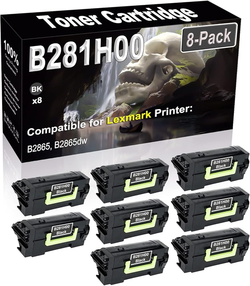 SINIYA 8-Pack (Black) Compatible High Yield B281H00 Laser Printer Toner Cartridge use for B2865 B2865dw Printer