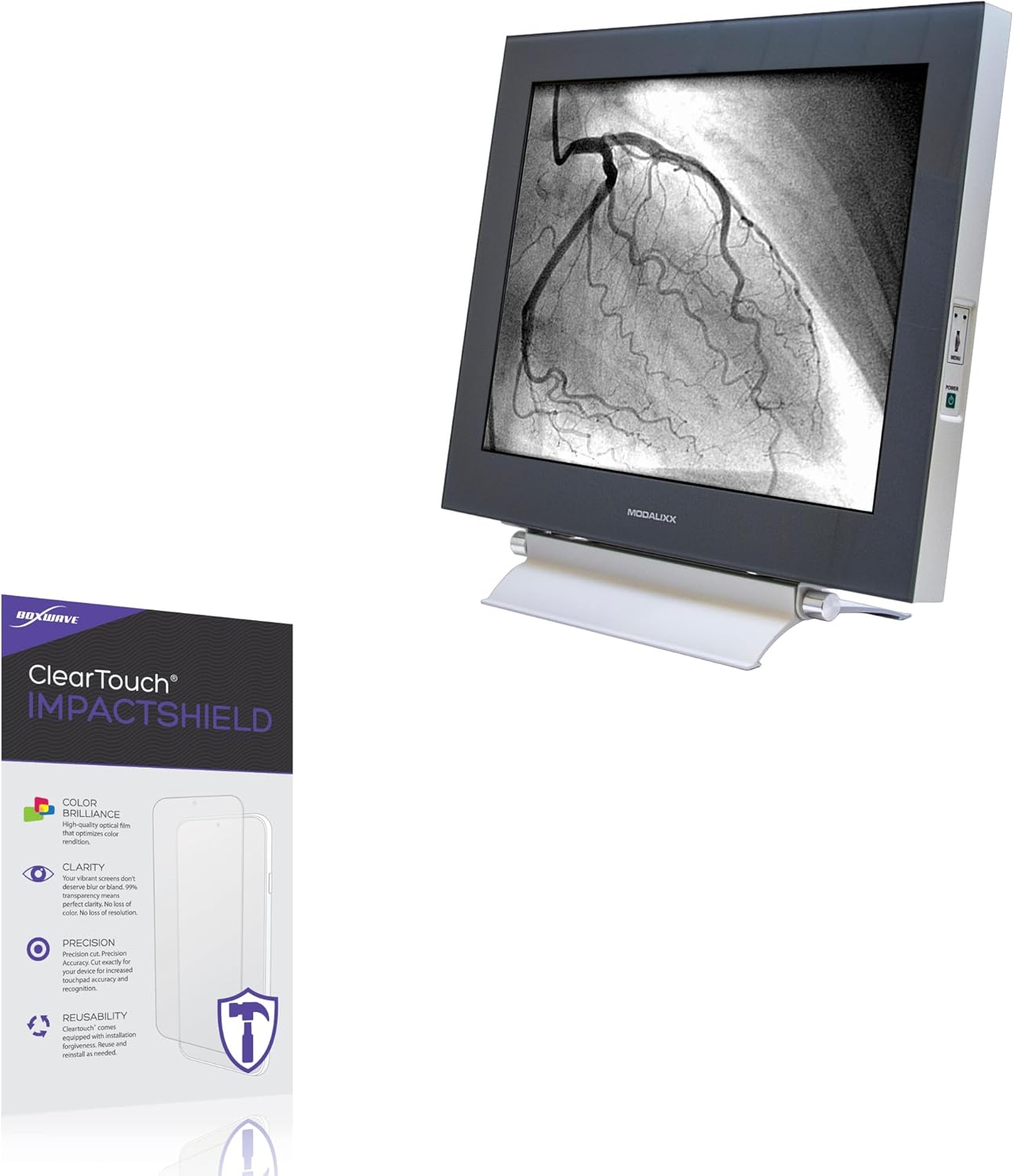 BoxWave Screen Protector Compatible with Ampronix Modalixx G202MDL (20.1 in) - ClearTouch ImpactShield (2-Pack), Impenetrable Screen Protector Flexible Film