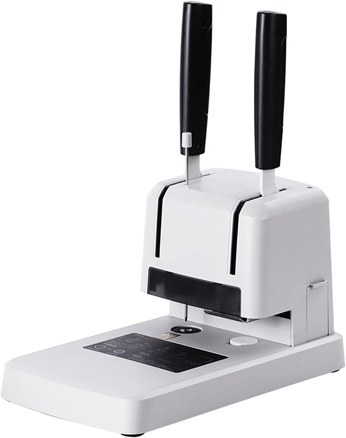 HYUIO Binding Machines, Financial Binding Machine Punching Machine, Small Electric Hot Melt Hose Glue Binding Machine, 1 30MM Binding Thickness, for Contract Document Invoice