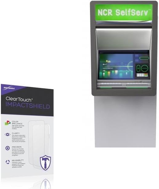 BoxWave Screen Protector Compatible with NCR SelfServ 84 (19 in) - ClearTouch ImpactShield (2-Pack), Impenetrable Screen Protector Flexible Film