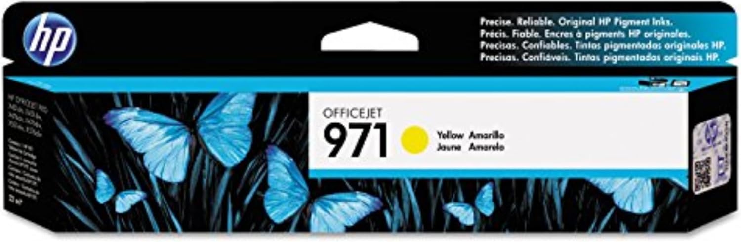 HP 971 | PageWide Cartridge | Yellow | Works OfficeJet Pro X451, X476, X551, X576 | CN624AM