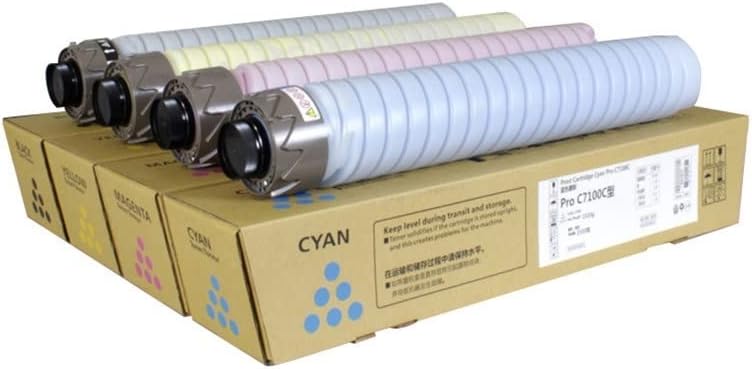 Printer Accessories Compatible with 4PCS/Set Color CMYK1500g TN Toner Cartridge Compatible with Ricoh Pro C 7100 7110 C7100 C7110