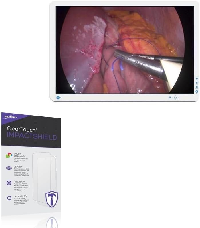 BoxWave Screen Protector Compatible With Barco AMM240ED - ClearTouch ImpactShield (2-Pack), Impenetrable Screen Protector Flexible Film