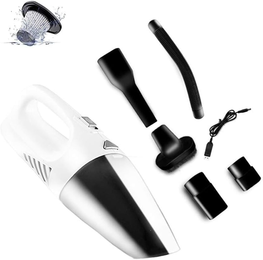 UCHUSI Handheld Vacuum Cordless, Handheld Vacuum Cleaner Cordless 120W Portable Lightweight Wet and Dry Vacuum Cleaner with HEPA Filter Rechargeable Car Vacuum Cleaner for Home, Car and Pet