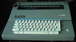 Rebuilt Discontinued Smith Corona SL 500 Typewriters by Around The Office with New Machine Guarantee, Extra Ribbons & Correction Tapes, and Dust Cover