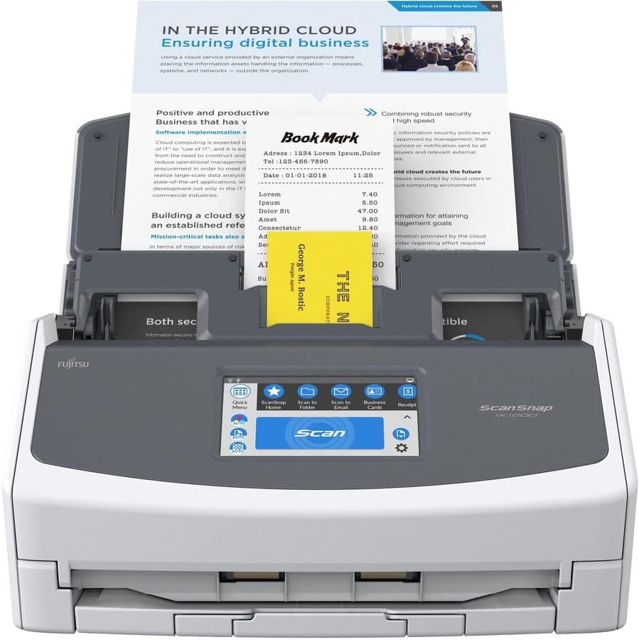Fujitsu ScanSnap iX1600 ADF Scanner - 600 dpi Optical (Renewed)