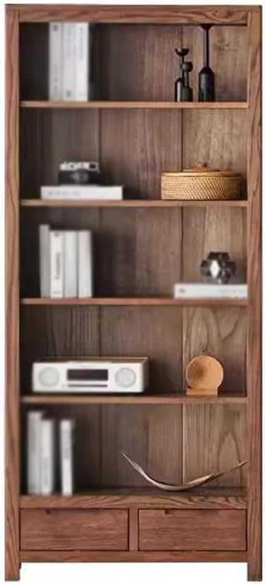 thalo Bookcases Simple Shelf Study Floor Cabinet Retro Integrated Wall Bookshelf Oak Bookcase Bookshelves Organizer(M:85CMX32CMX190CM)