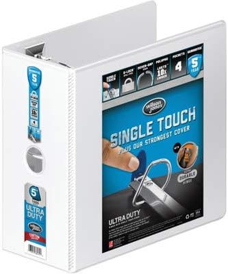 WLJ86650 - Wilson Jones Professional Plus No-Gap D-Rings Vinyl View Binder