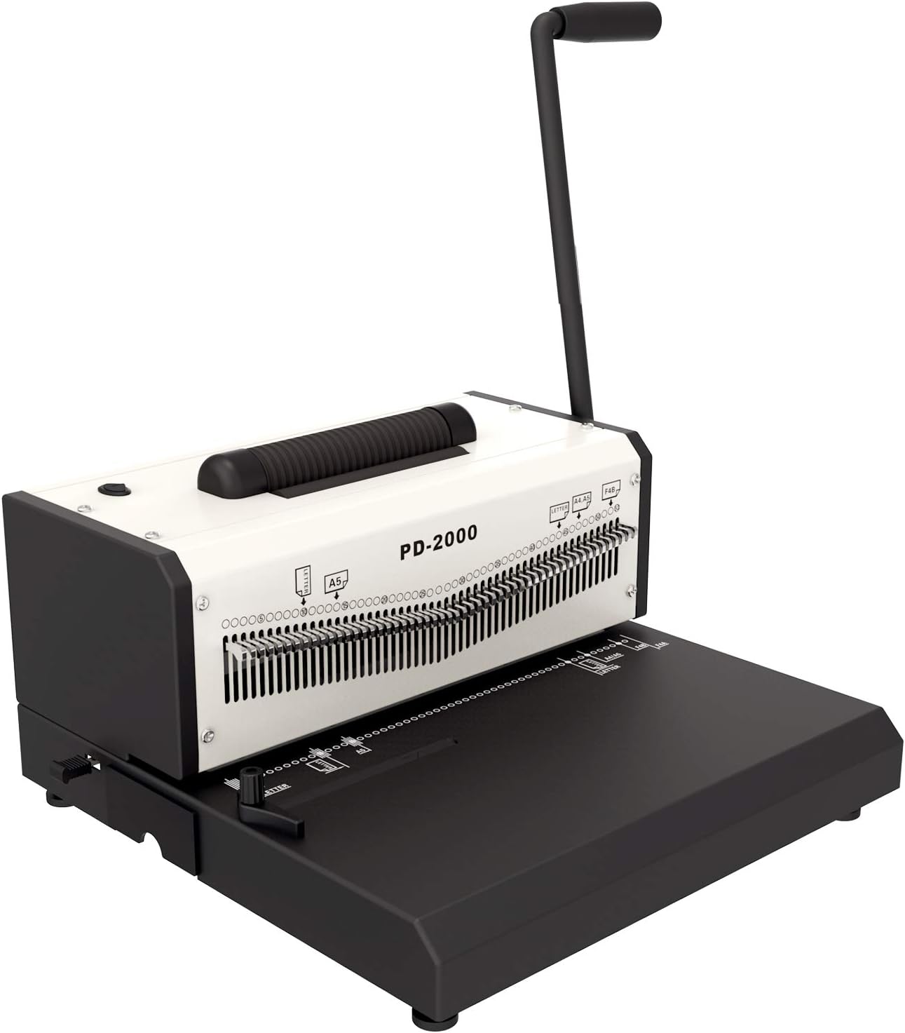 Rayson PD-2000 Coil Binding Machine 4:1 Pitch with Electric Coil Inserter 53 Adjustable Holes Punching