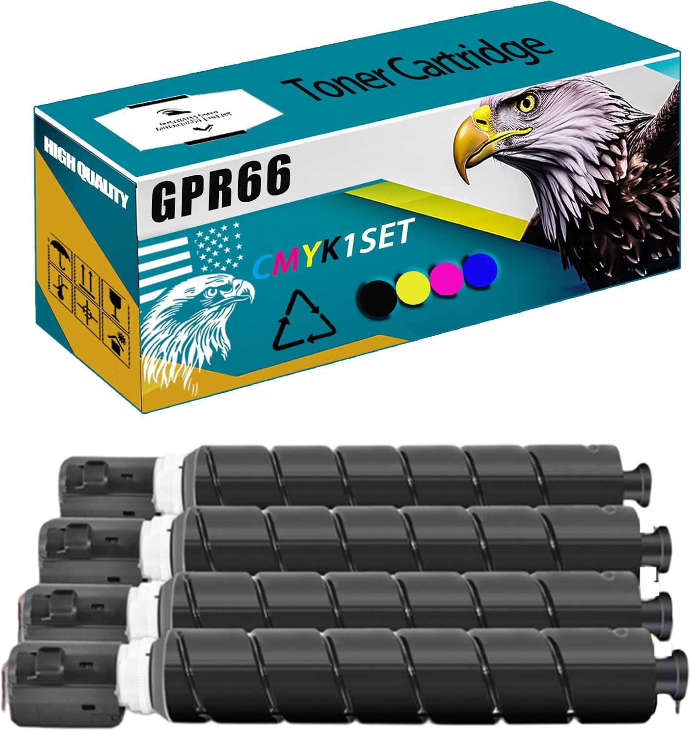 GPR66 Toner Cartridge Compatible for Canon ImageRUNNER Advance DX DX 3926i 3935i 3930i 3926 3935 3930 Series Printers, High Production Replacement (Multicolor)