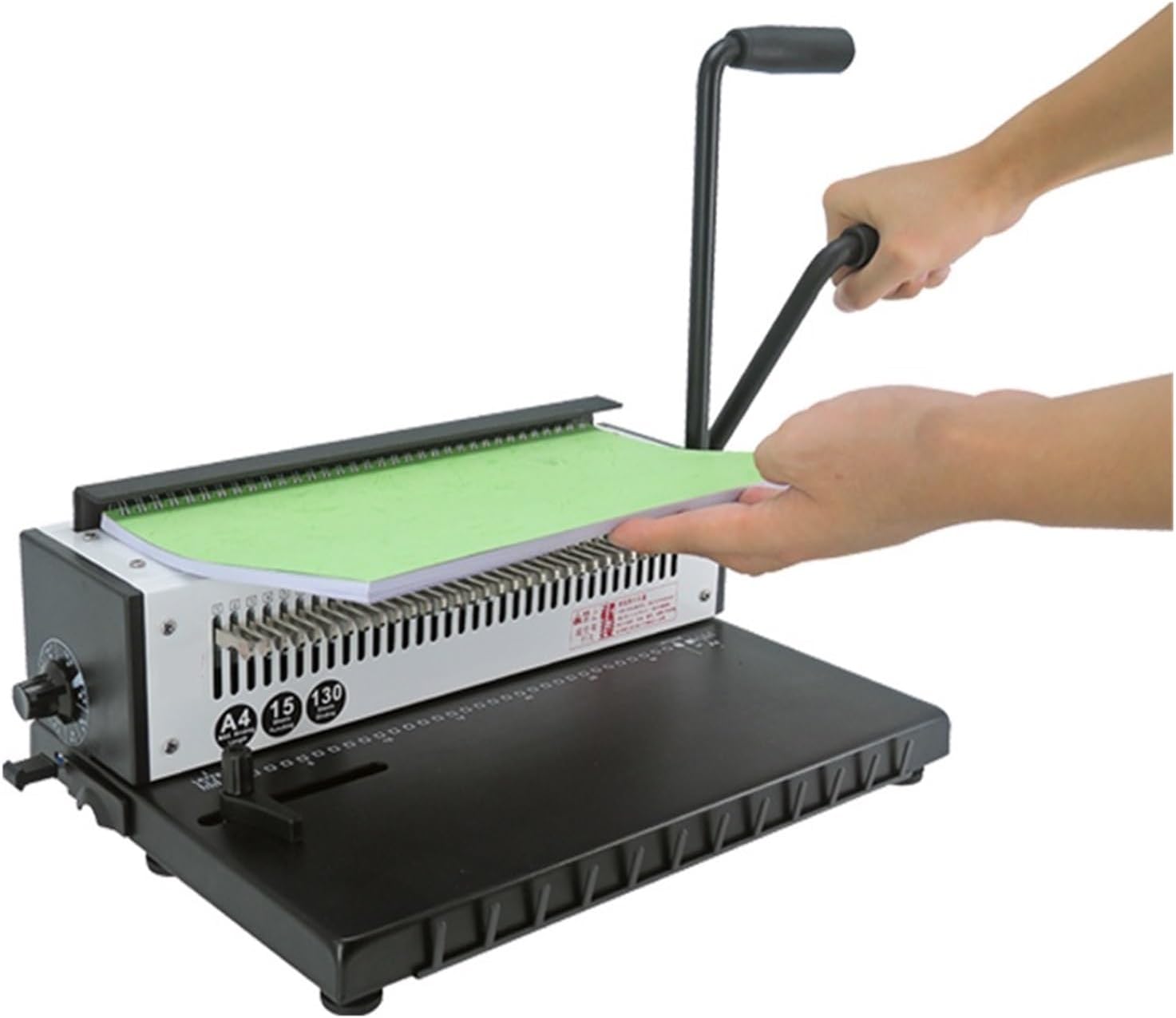 Binding Machines, TD-1231 34 Holes Metal Double Wire-O Punch Binding Machine A3A4 Puncher Binder, for Office, School,Business