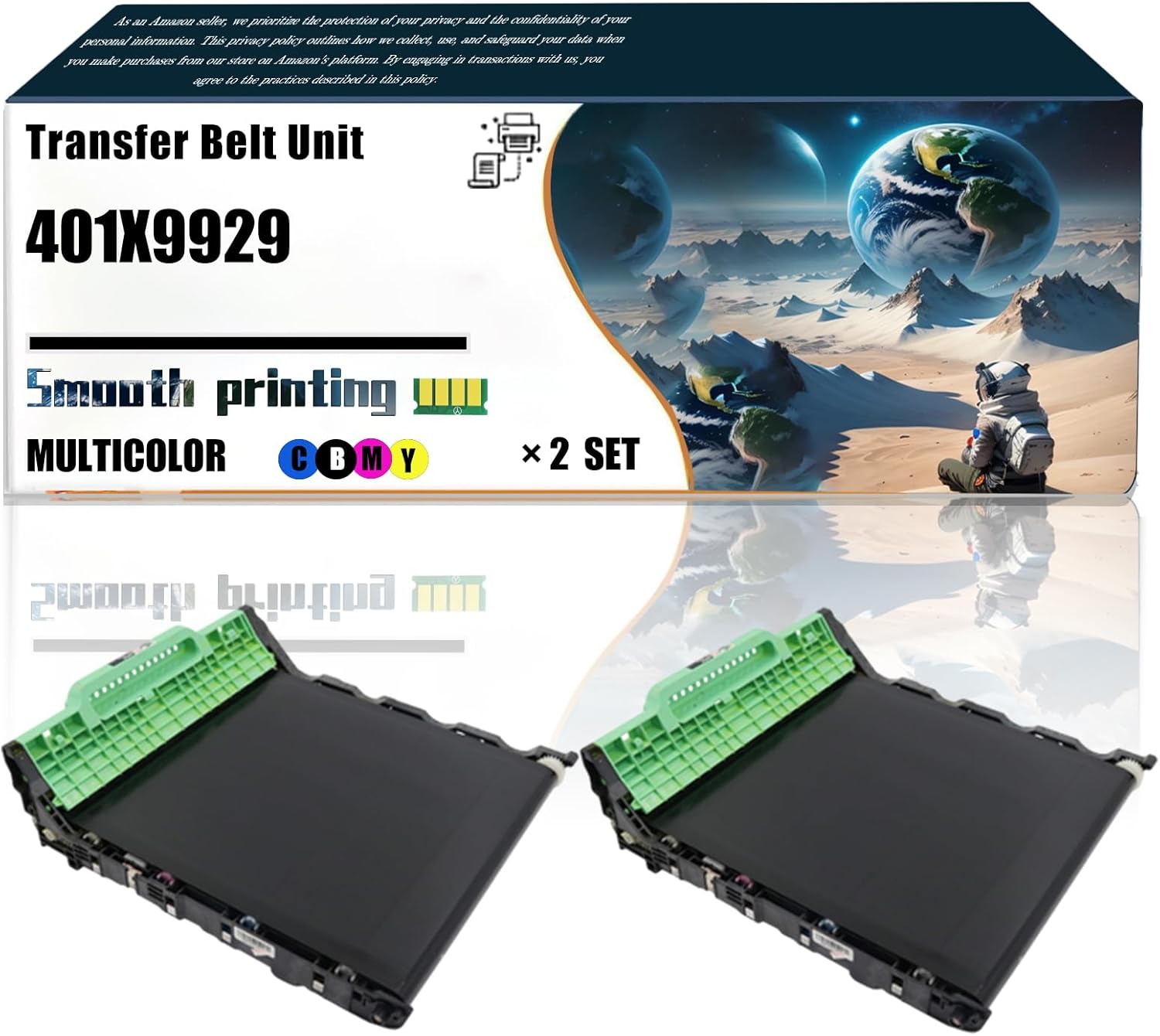 LSSF Replacement Parts Transfer Belt Unit 401X9929 Compatible with Toshiba E Studio 389CS 479CS Printers, Contains Chip and Clear Printing (2 Set)