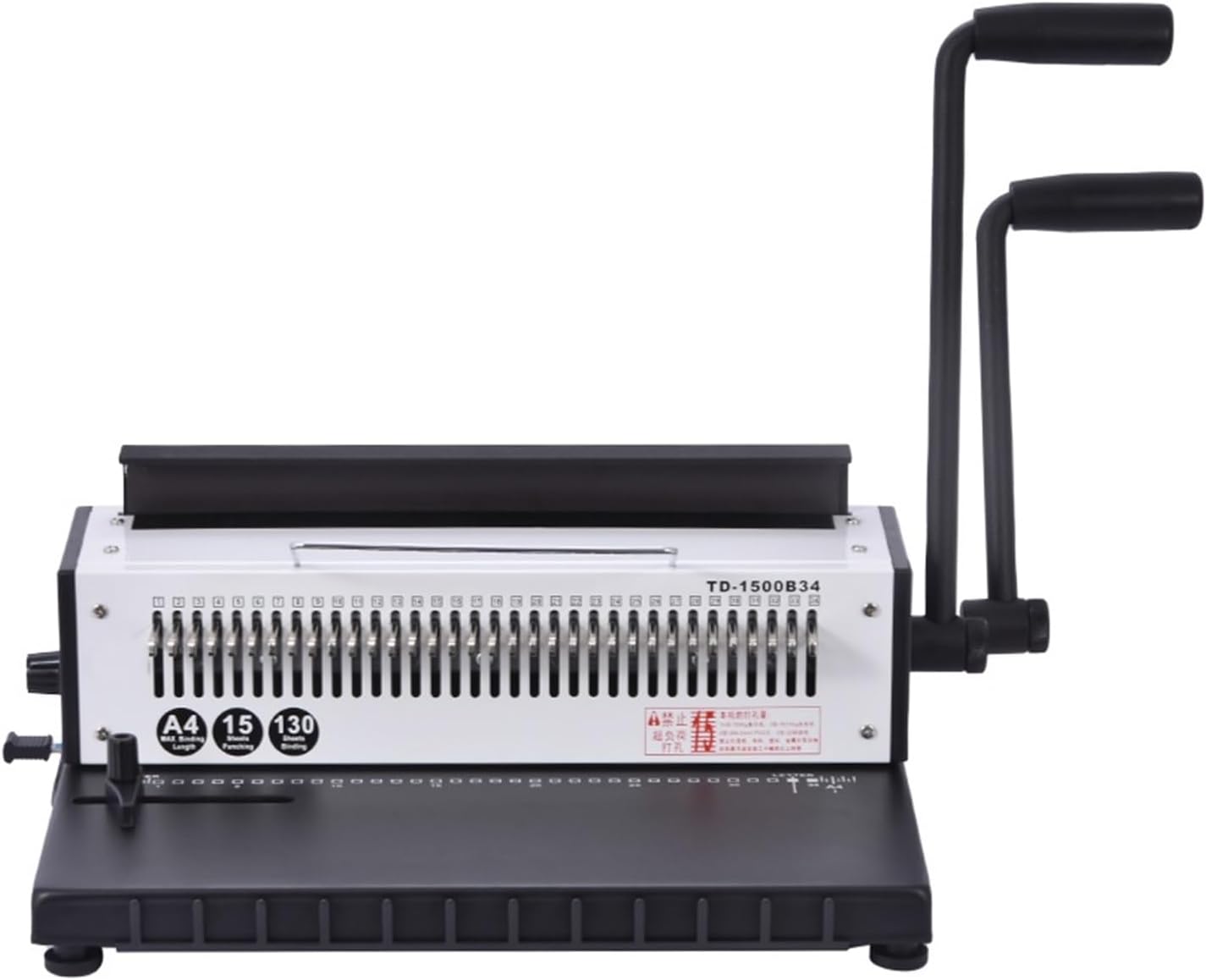 Binding Machines, TD-1500B34 Manual Spiral Wire Binding Machine Metal 34 Punching Hole Square 4 * 4mm Photo Album A4 Paper Binder Puncher Machine