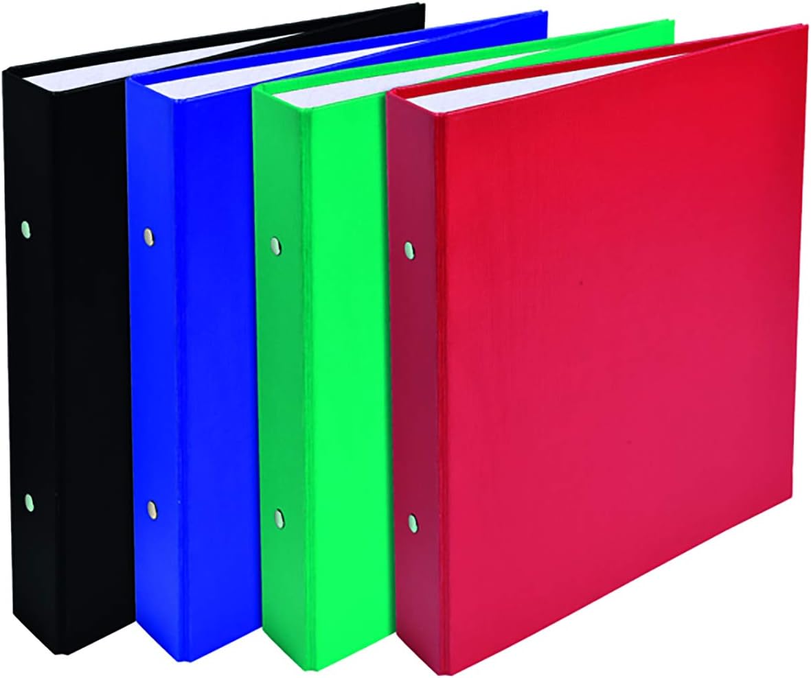 Exacompta 51070E A4 40 mm Spine 2 Rings PP Ring Binder - Multi-Colour (Pack of 20)