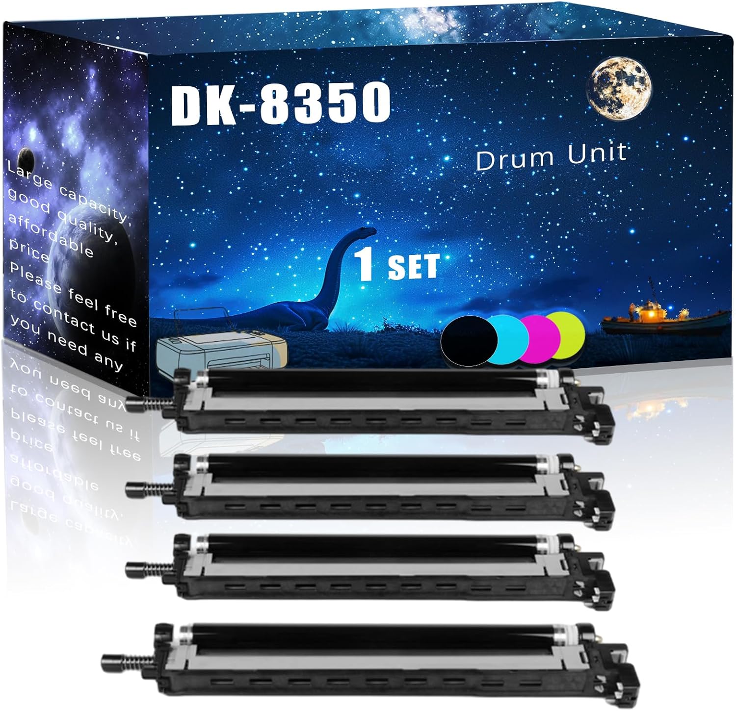 MUCQL DK-8350 Drum Unit Compatible for Kyocera TASKalfa 2552ci 2553ci 3252ci 3253ci Printers,with Chip Large Printing Demands (Multicolor)