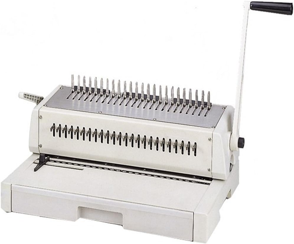 Tamerica TCC242 DuraBind Comb Binding Machine, 15 Sheets Max. Punch Capacity, 425 Sheets Max. Bind Capacity, 2