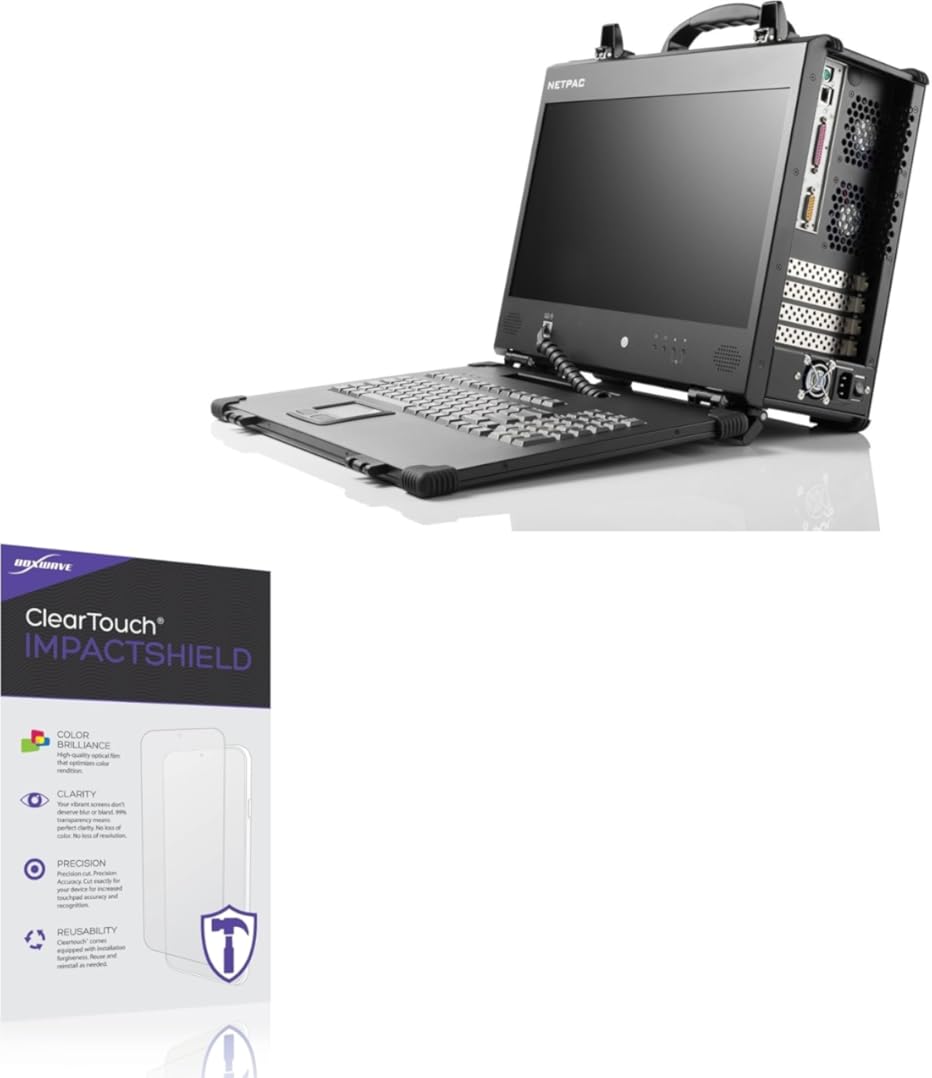 BoxWave Screen Protector Compatible With Acme Portable Machines NetPAC (17.3 in) - ClearTouch ImpactShield (2-Pack), Impenetrable Screen Protector Flexible Film