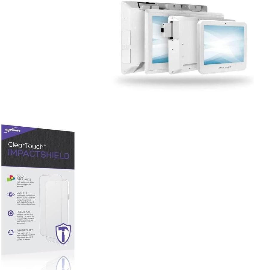BoxWave Screen Protector Compatible with Cybernet CyberMed XB20 - ClearTouch ImpactShield (2-Pack), Impenetrable Screen Protector Flexible Film