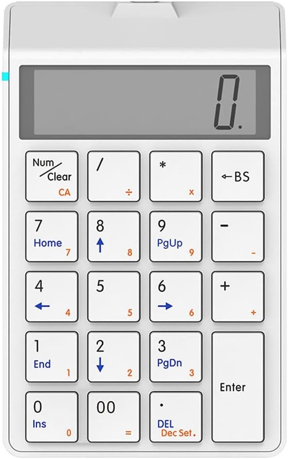 Calculator Keypad Charging Financial Accounting Keyboard 12-Digit Display Dual-use