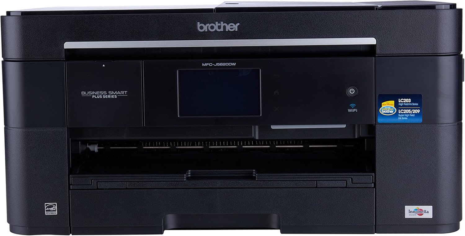 Brother Printer MFCJ5620DW Wireless color Photo Printer with Scanner, 3.7, Amazon Dash Replenishment Ready