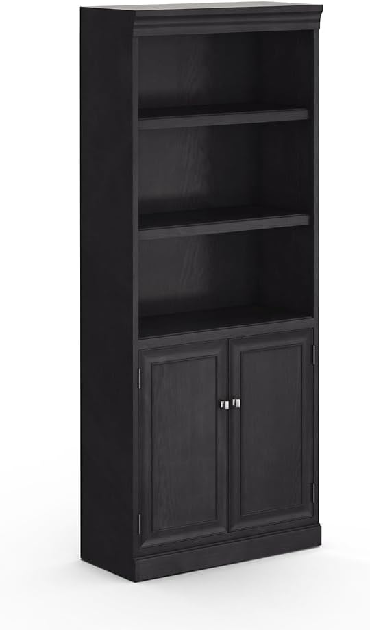 NBF Cherry Wood Office Book Storage with Adjustable Shelves Bookcase