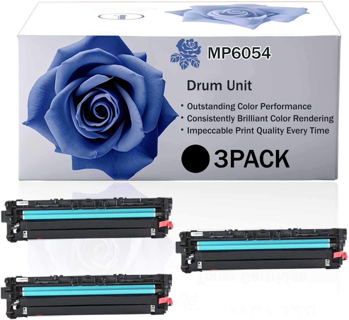 LECUU MP6054 High Yield Drum Unit Compatible for Ricoh MP4054SP MP4055 MP5054SP MP5055 MP6054SP MP6055 Printer, Premium Print Performance for Your Office Needs, 120000 Pages (BK-3PACK)