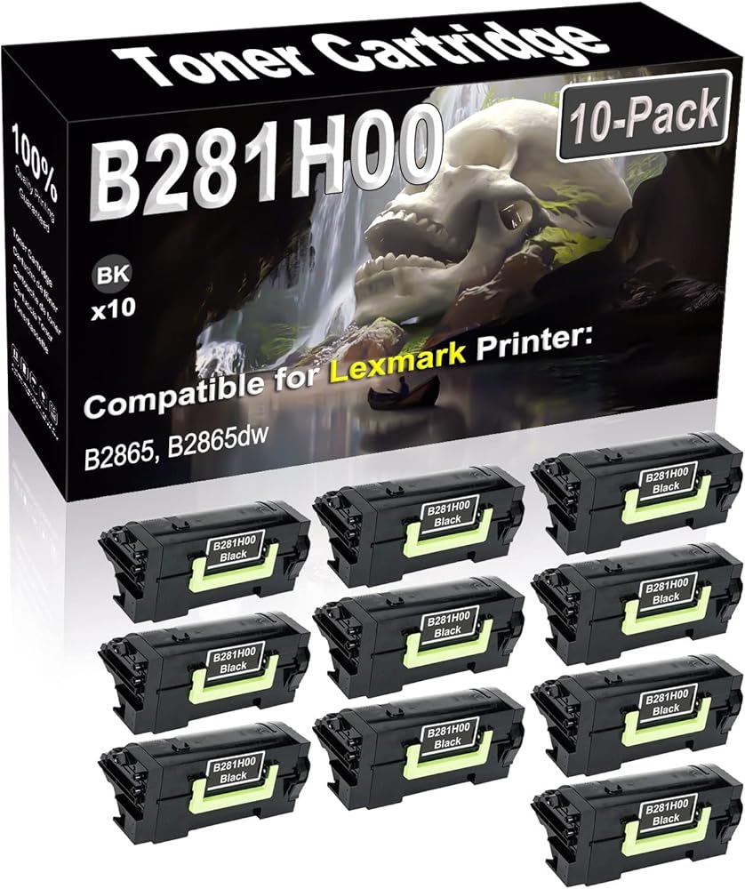SINIYA 10-Pack (Black) Compatible High Yield B281H00 Laser Printer Toner Cartridge use for B2865 B2865dw Printer
