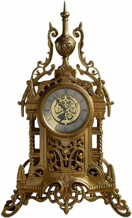 IIPOSAQQ Alarm Clock Fashion Creative Living Room Desk Clock Retro Design Bedside Clock Office Clock Fashion Desk Clock Desktop Desk Clock