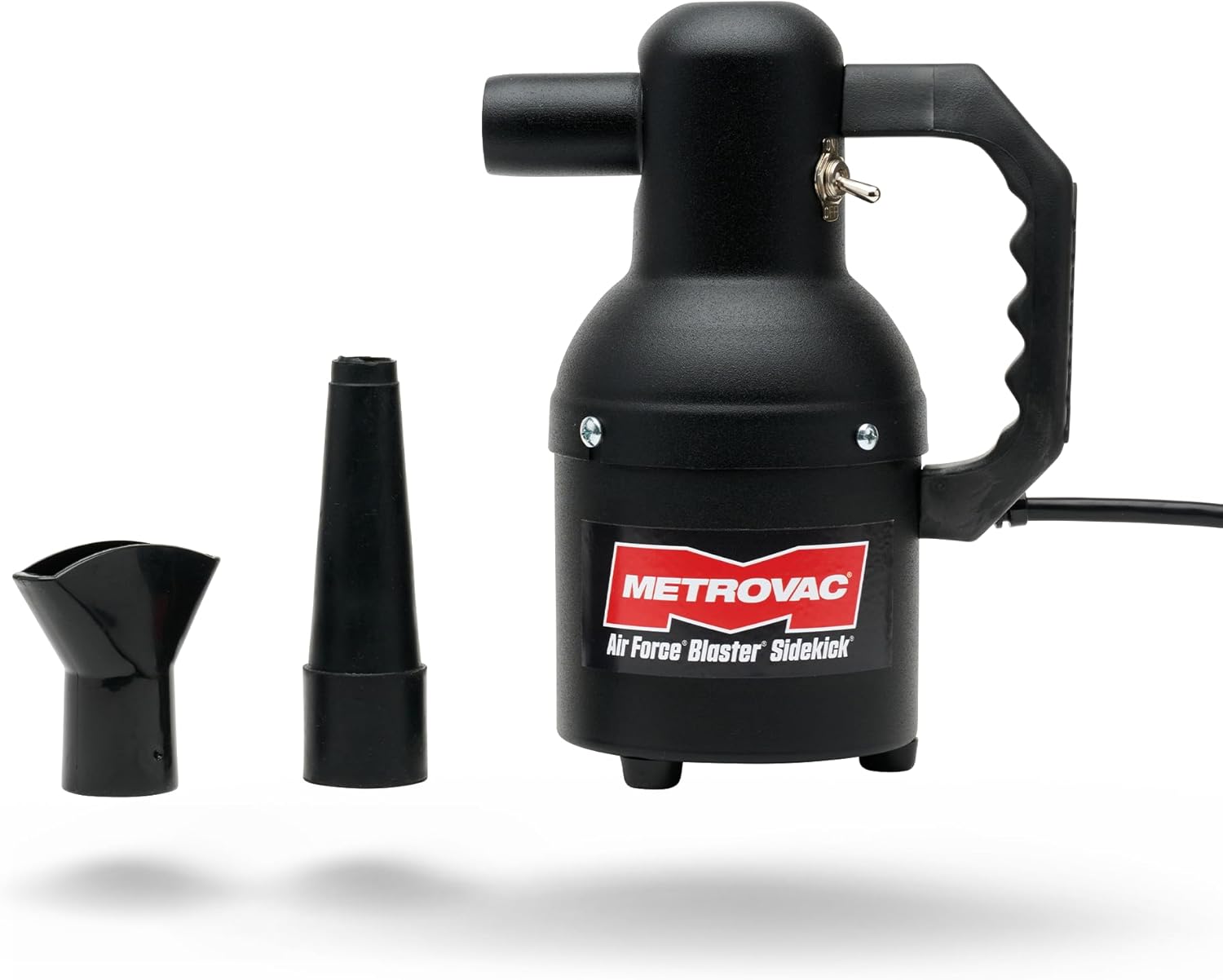 METROVAC SK-1-25 Sidekick Blower System - Heavy Duty Car & Motorcycle Cleaner, Dryer - Powerful Compact Air Duster - Portable Car Cleaning Supplies w/ 1.3 Peek HP 120V