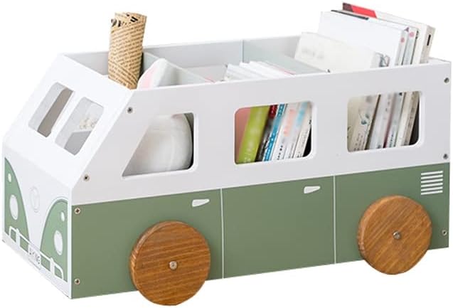 Modern Book Shelf for Living Room Creative Book Storage Rack Cute Sundries Shelf with Removable Pulley Bookshelf for Office Supplies Sundries Books Magazine File Storage Bookshelf Storage Shelf