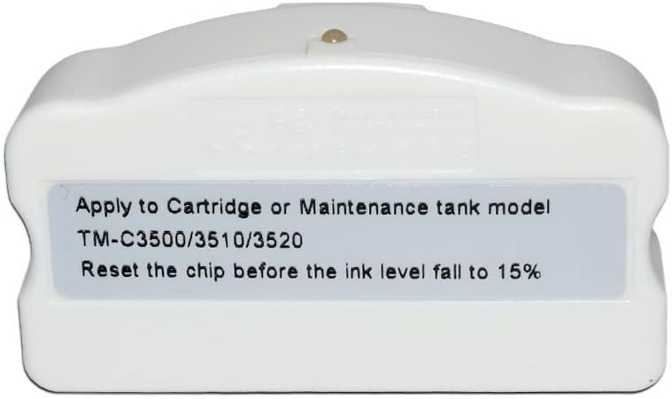 Printer Accessories Compatible with SJiC22P C3500 C3520 C3510 Ink Maintenance Box Tank Chip Resetter Compatible with EPSON TM-C3500 TM-C3520 TM-C3510 Waste Ink Resetter