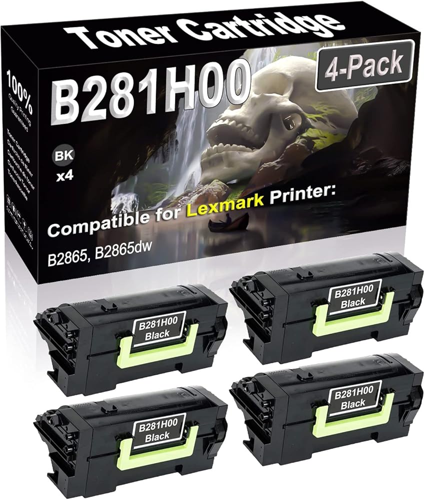 SINIYA 4-Pack (Black) Compatible High Yield B281H00 Laser Printer Toner Cartridge use for B2865 B2865dw Printer