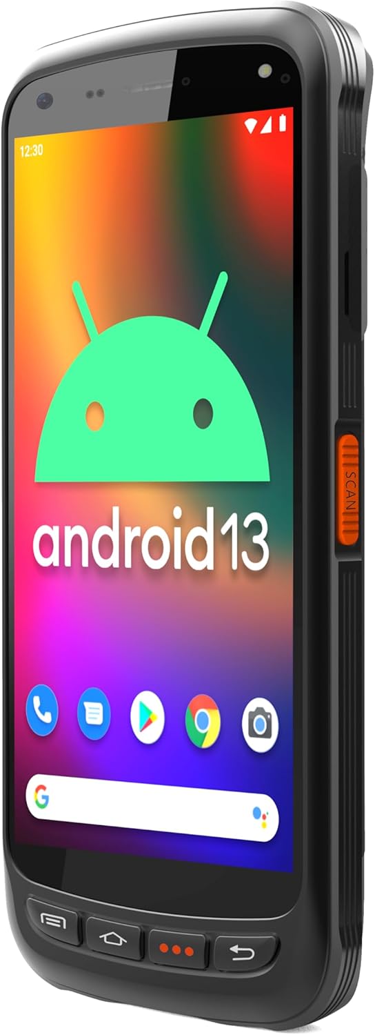 Chainway C71 Indoor/Outdoor Ultimate Android Barcode Scanner Handheld, Zebra SE55 Long Range 2D/1D/QR Code Reader (Up to 40FT), Android 13, Vivid Screen, WiFi, Warehouse Inventory & Forklift Scanning